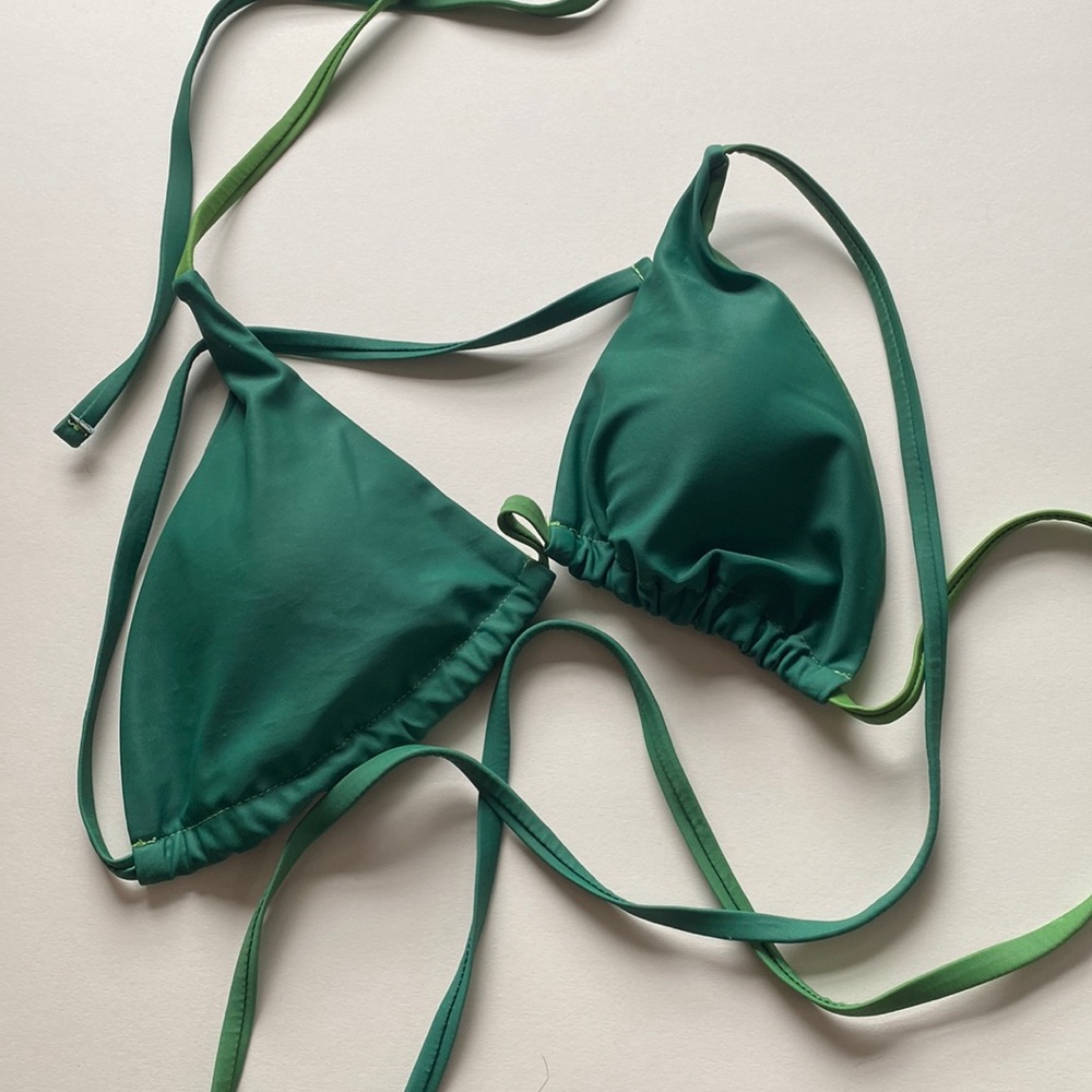Green bikini top